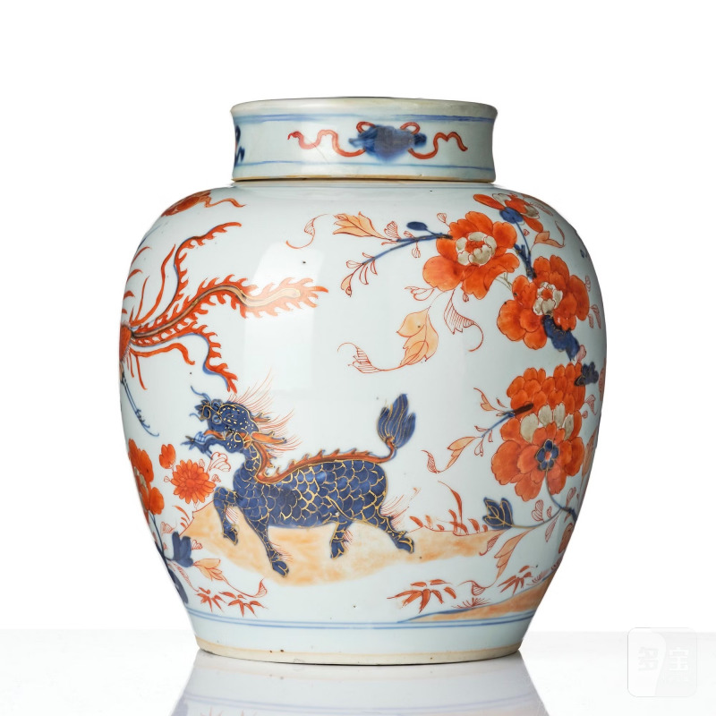An imari jar with cover, - 图4